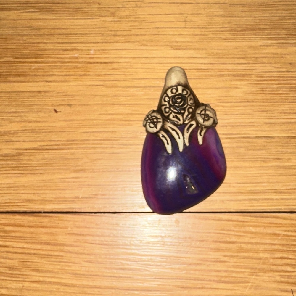 Clay stone necklace